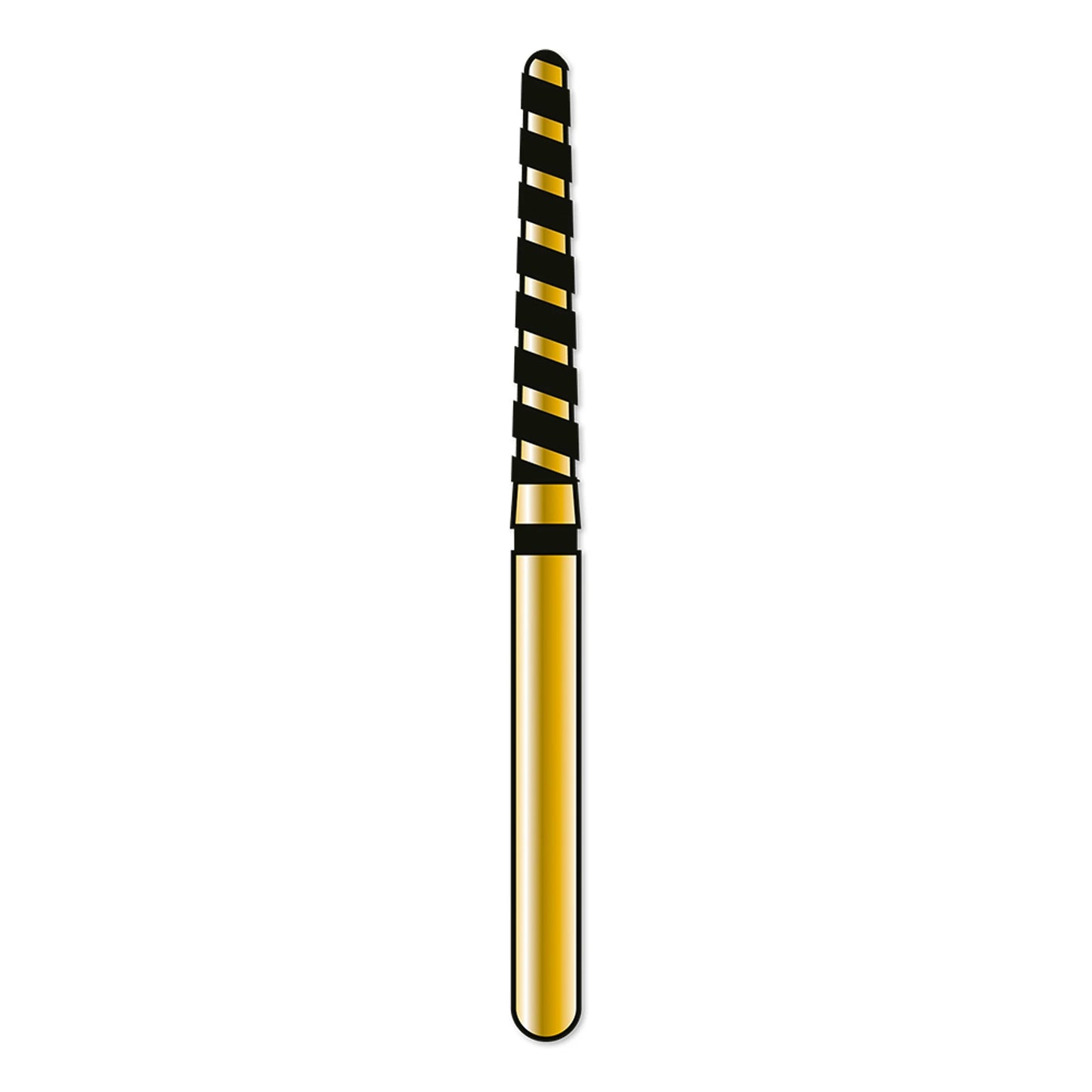 Coltene - Alpen Turbocut Round End Taper 5Pk, Turbocut Grit Black **Discontinued see CO-60032235