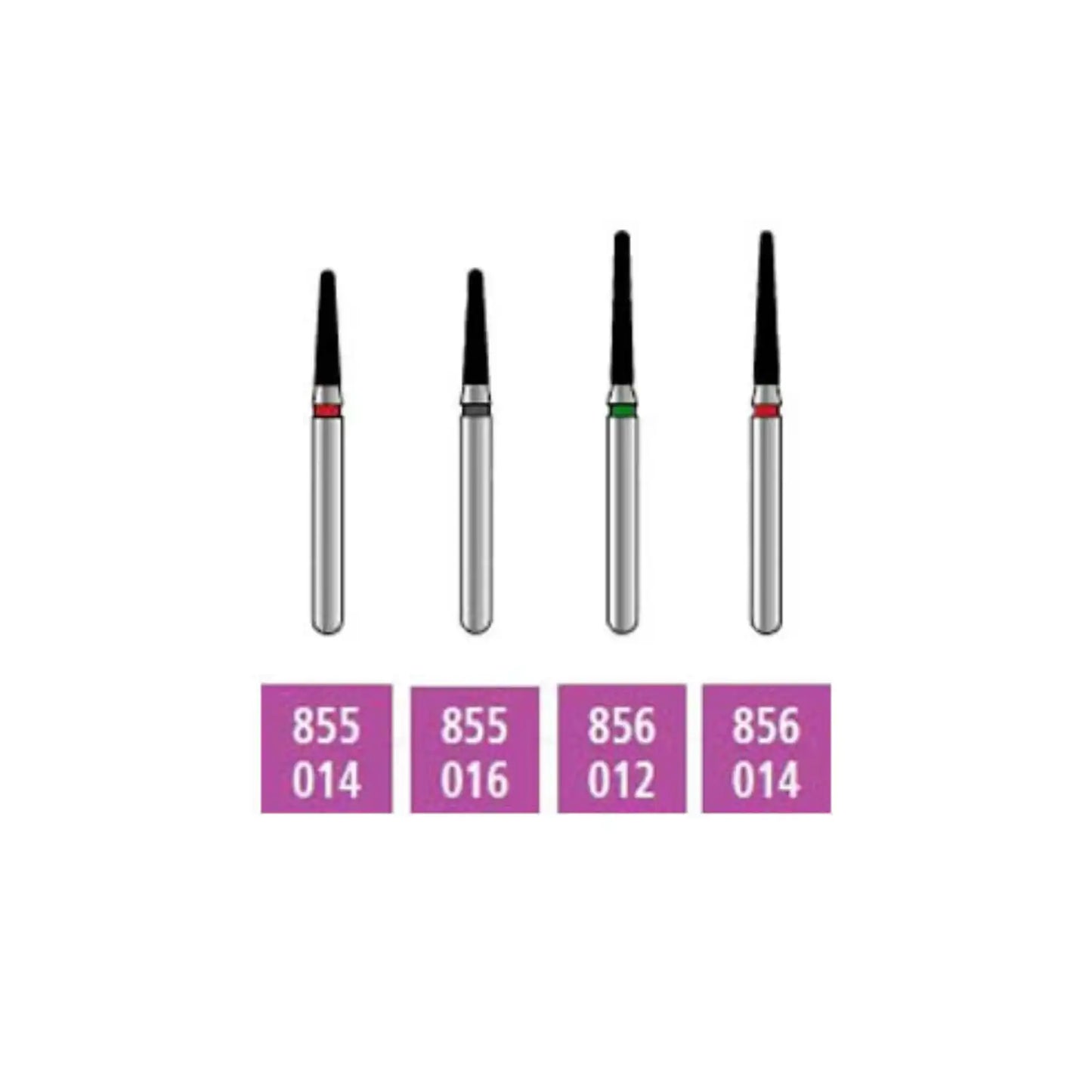 Coltene - Alpen x1 FG #863.012 Coarse Grit, Flame Shaped. Package 25/Pk
