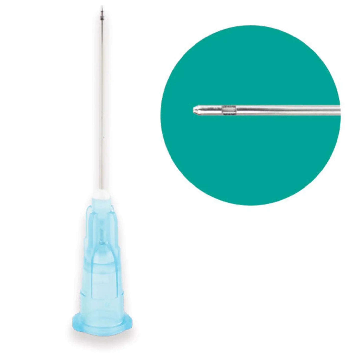 Plasdent - Probevac Irrigator Tips Int-P23 23Ga, Blue, 100Pcs/Box Close End, Max-I-Probe Style