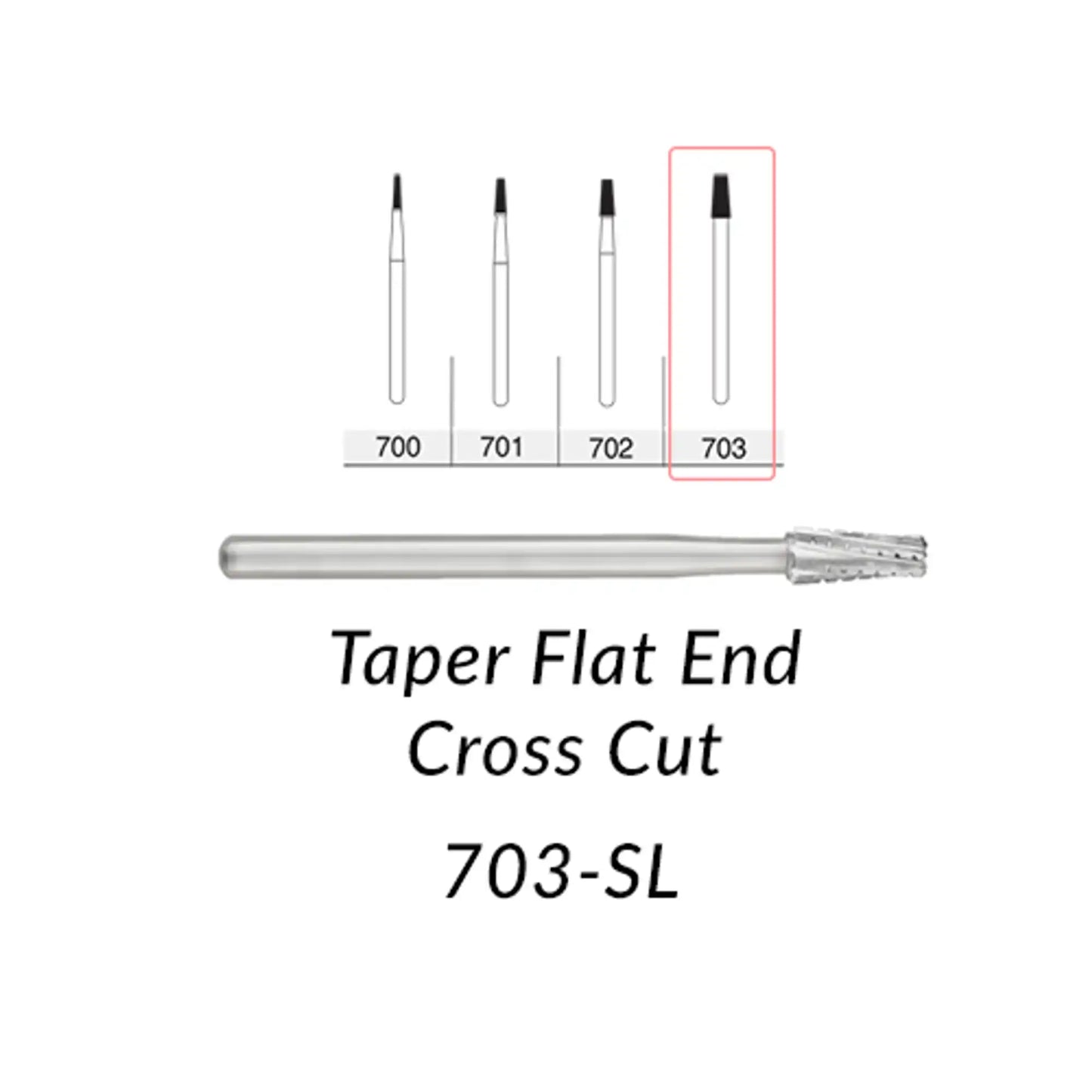 SS White - FG - Oral Surgery Shank 2 - 703 - 5/Pk (30025)