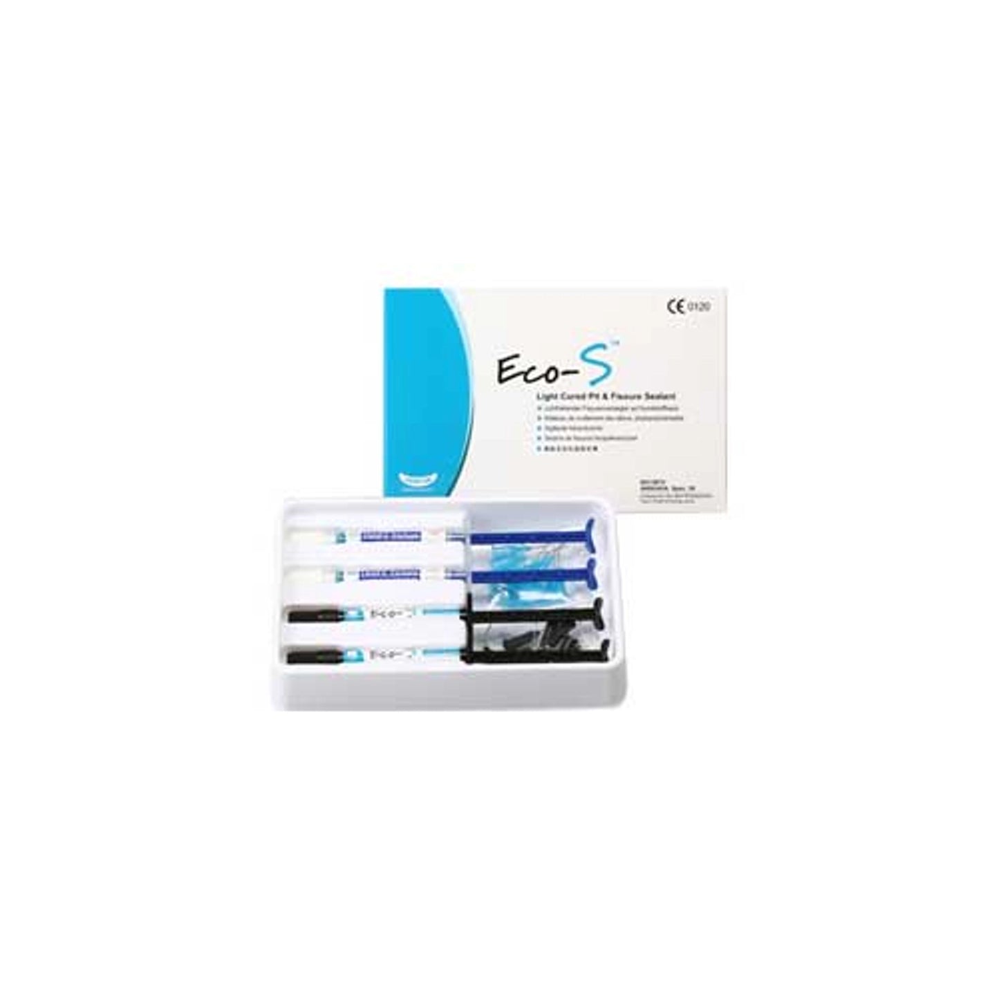 Vericom - Eco-S Pit & Fissure Sealant - Sealant Refill: 4 - 1.2 mL Syringes Sealant & 20