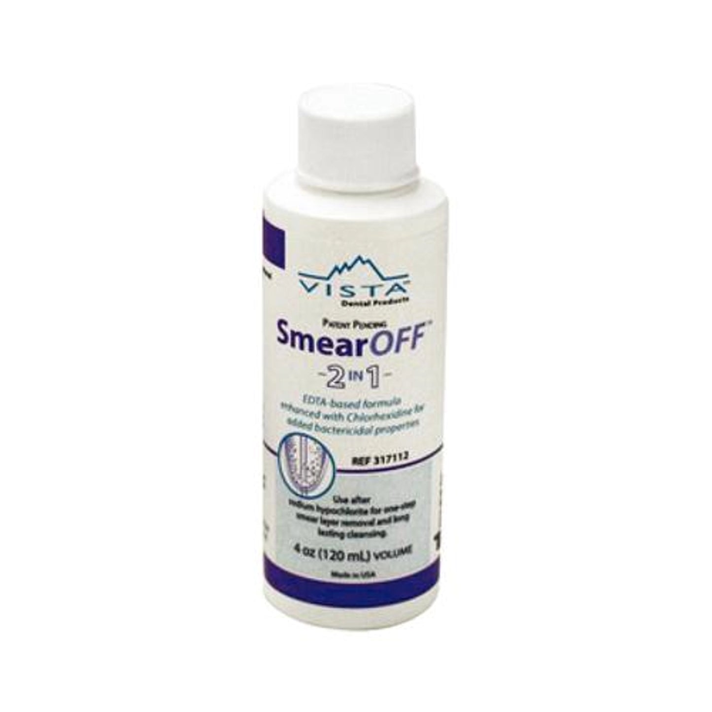 Vista - SmearOFF - 2-in-1 Solution - 4oz (120mL) Bottle