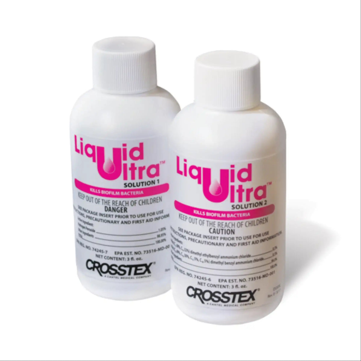Crosstex - Sterilex Ultra Liquid - 10 Application/Bx. Cleaner for dental unit waterlines (Exp Apr 2027)