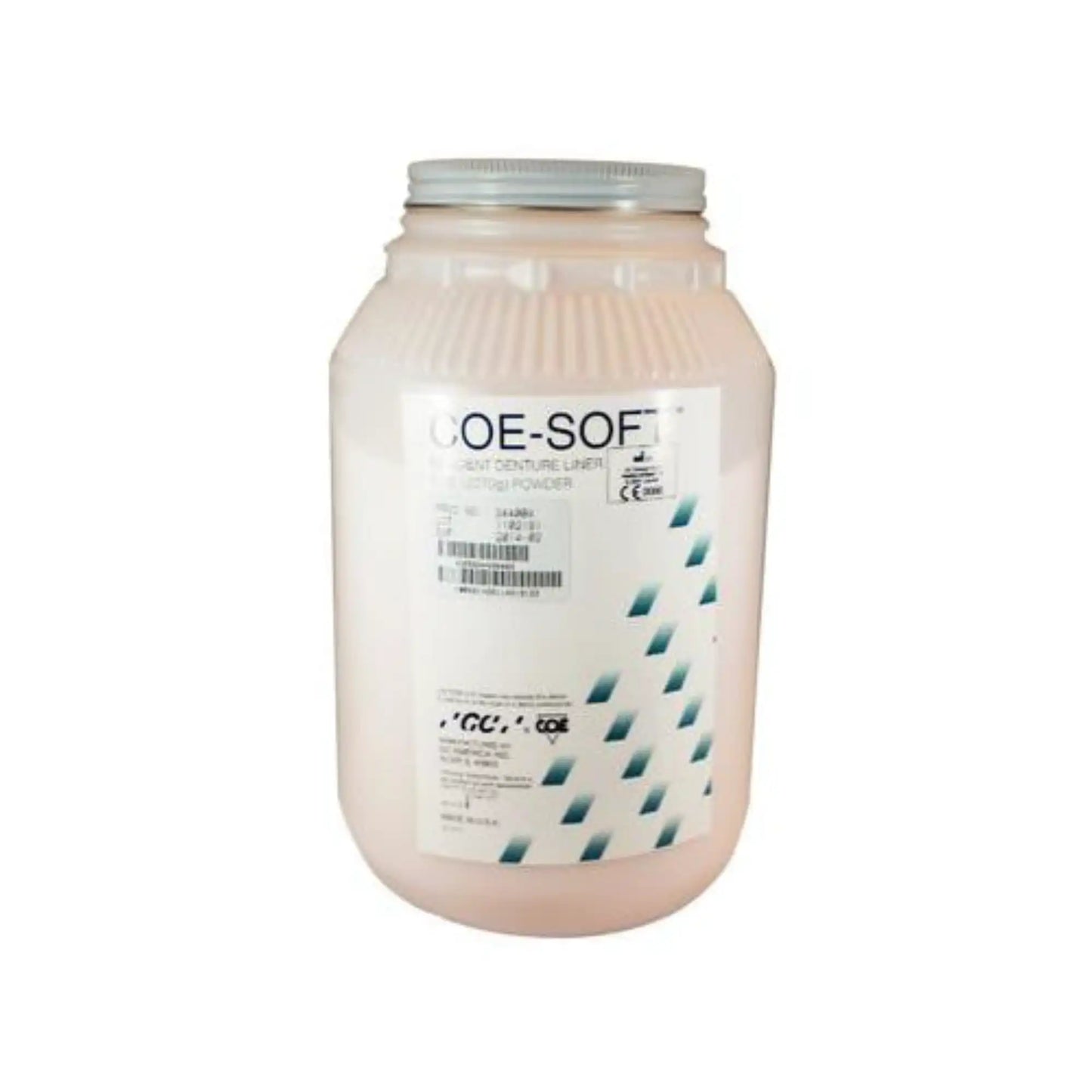 Coe-Soft 5 Lb. Powder. Soft Denture Reline Material, Self-Cure, 5 Lb. Jar Powder