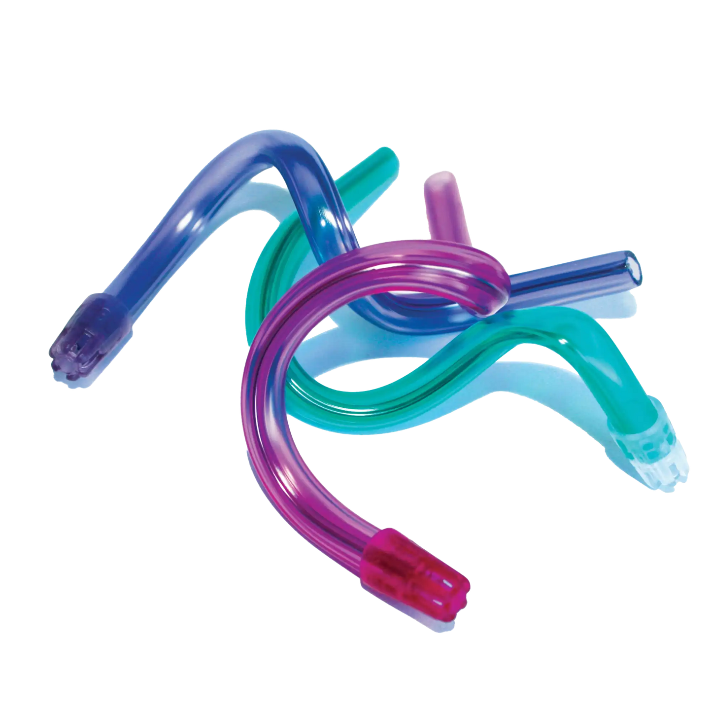 Medicom - Distech 6" Saliva Ejectors Clear w/ Blue Tip 105/Pk. Easily shapes