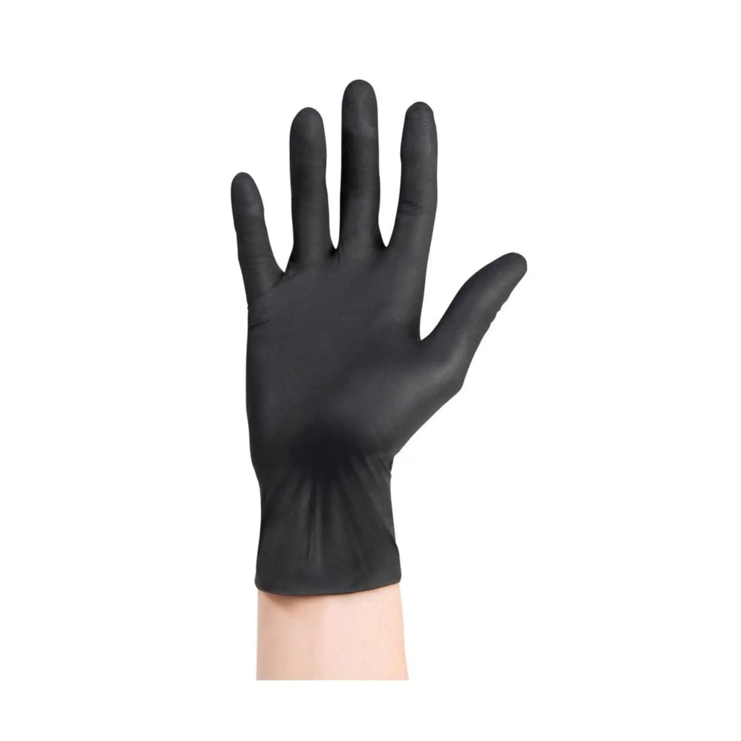 Defend - Black Jack Nitrile gloves: SMALL, Black color, powder-free, textured, box