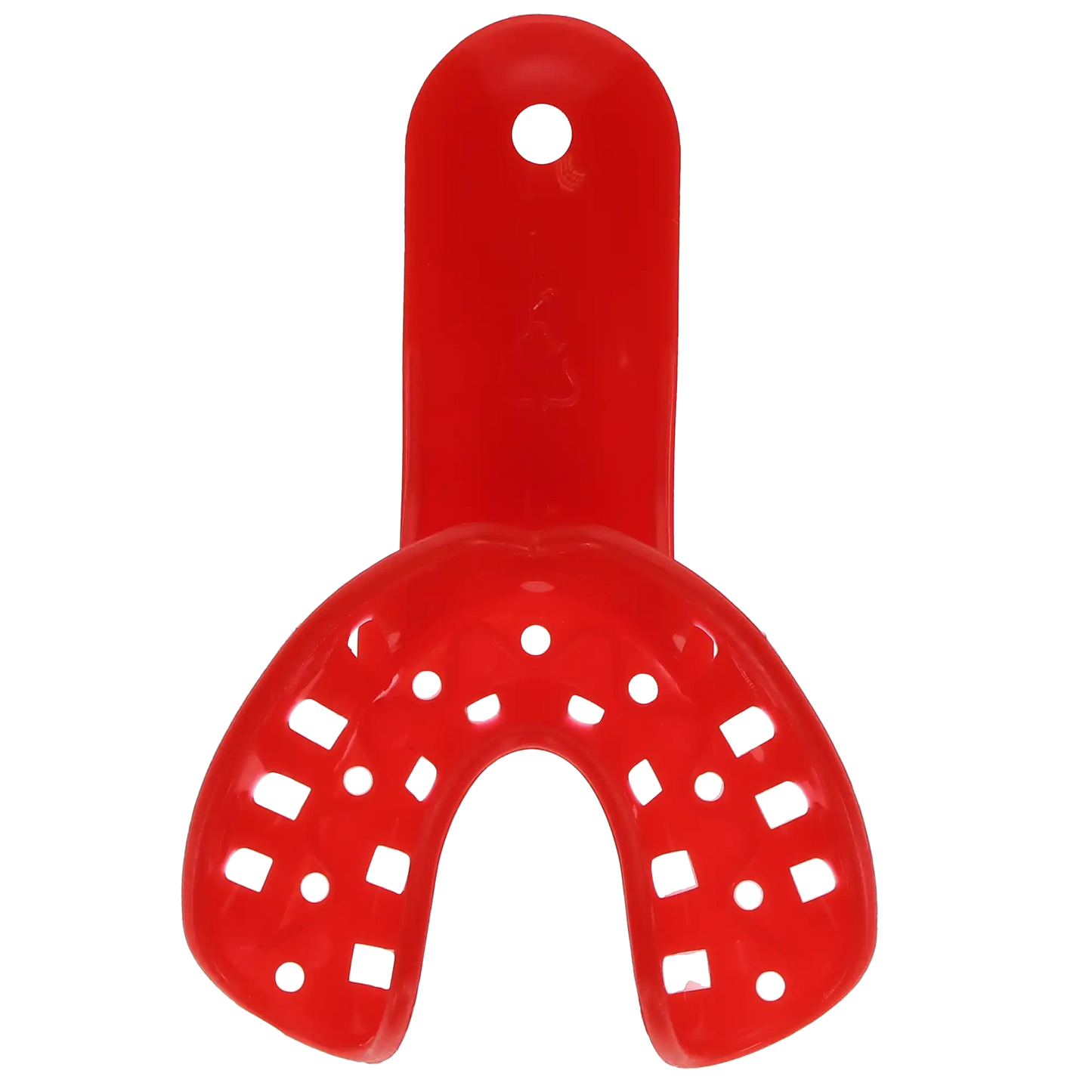 Plasdent - Excellent-Colors Ortho Impression Trays - Perforated #1 Pedo Small Lower Red