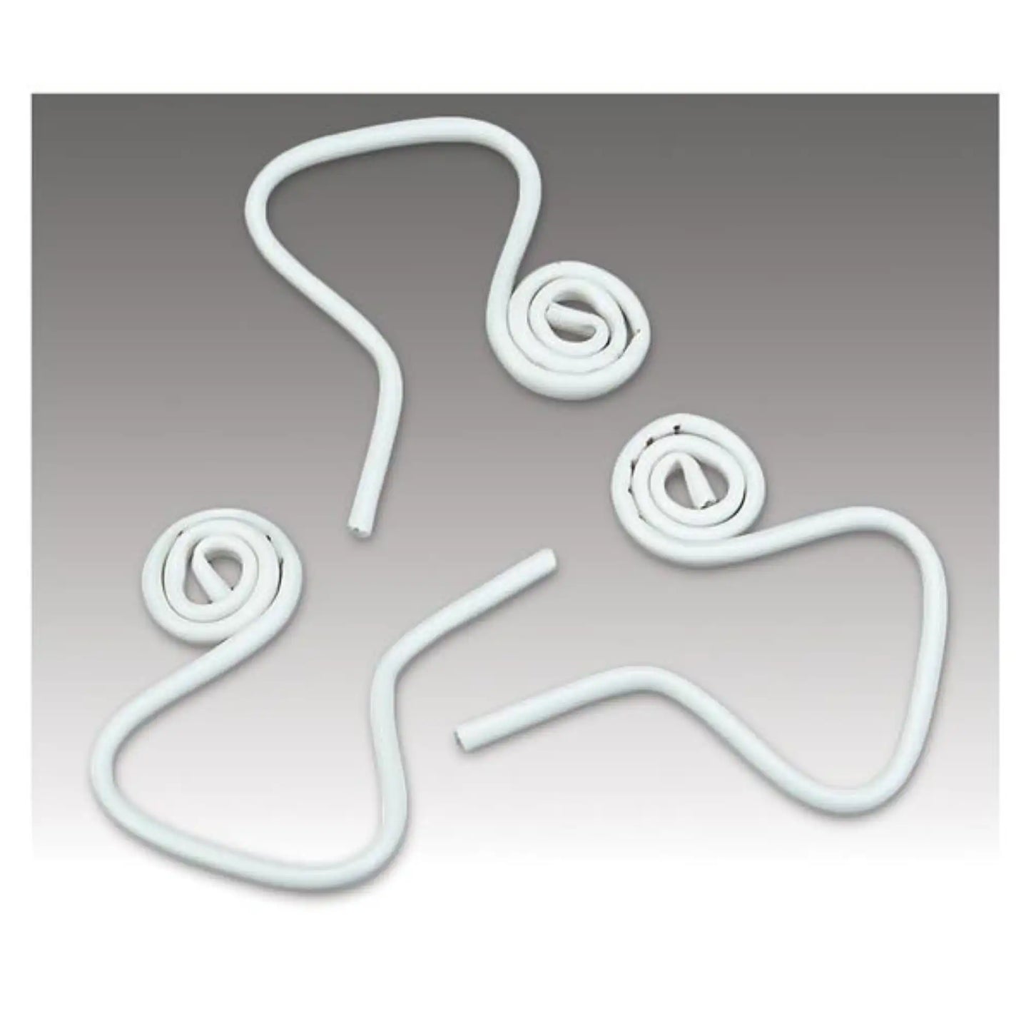 Plasdent - Flexform Flexible saliva ejectors, adjustable coil design, smooth edges, white