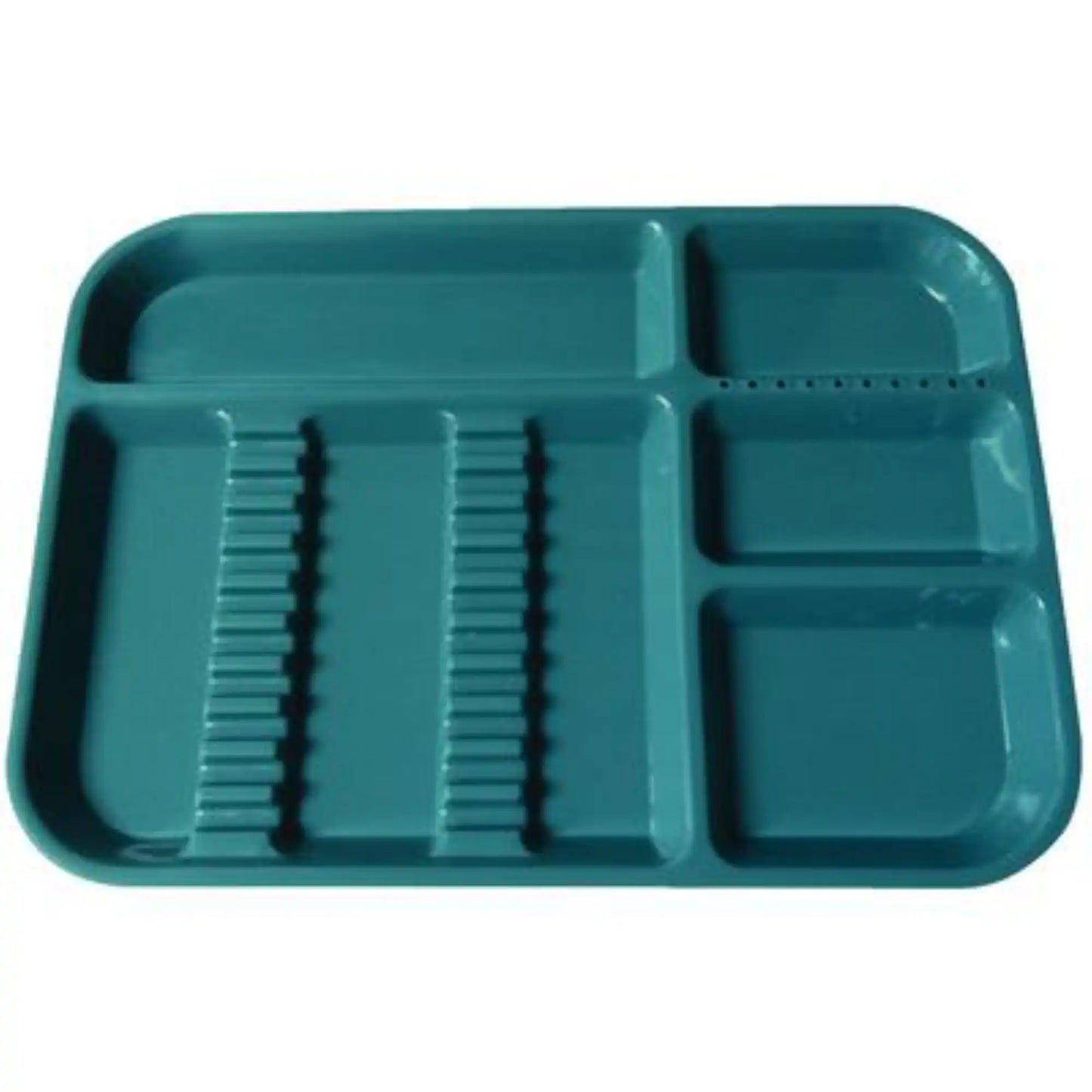 Plasdent - Set-up Tray Divided Size B (Ritter) - Teal, Plastic, 13-1/2" X 9-5/8"