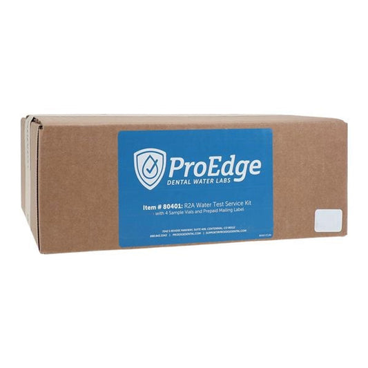 ProEdge dental unit waterline testing service - 4 Vials Kit. Provides