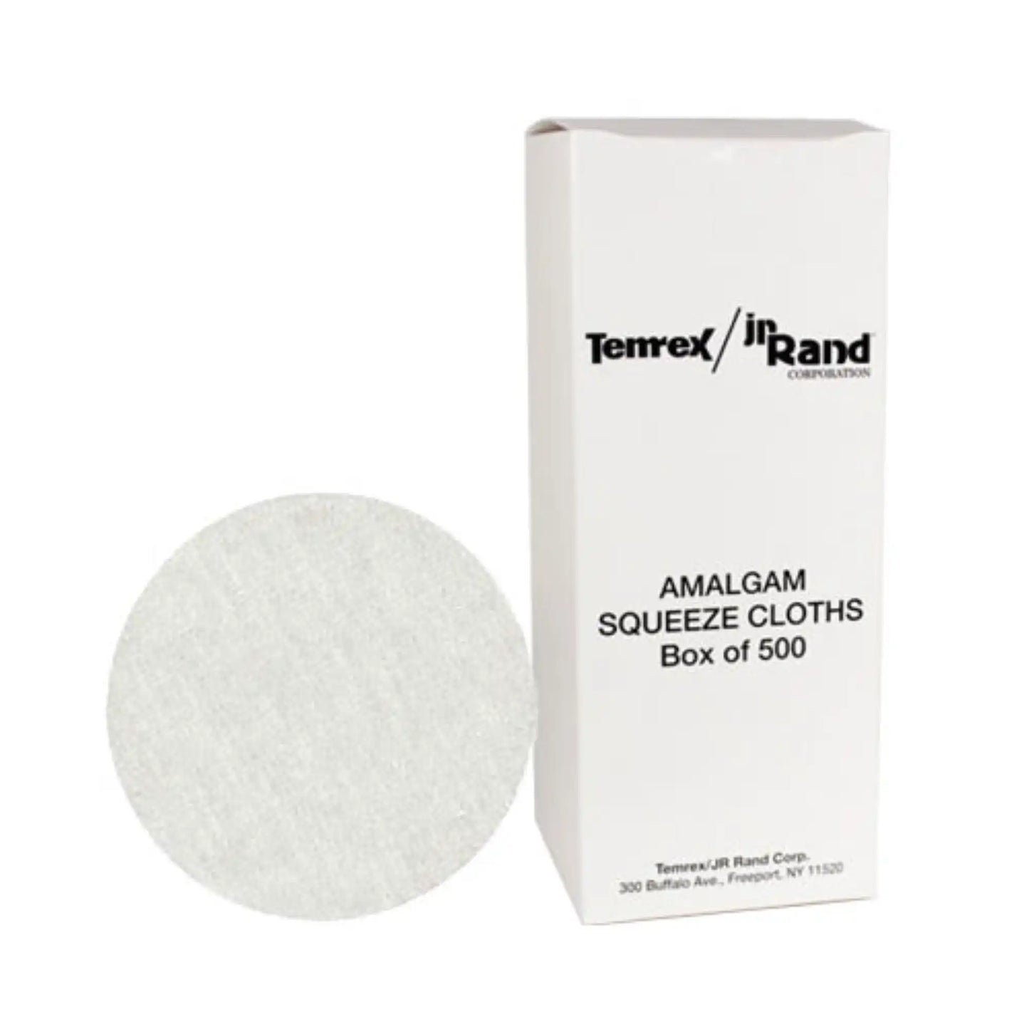 Temrex - JR Rand 3" Round Amalgam Squeeze Cloth, Box of 500 squeeze cloths **Discontinued see TE-011