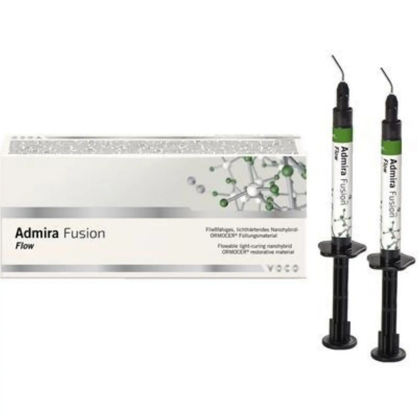Voco - Admira Fusion Flow A3, 2 x 2 gm Syringes. Flowable, all ceramic-based universal