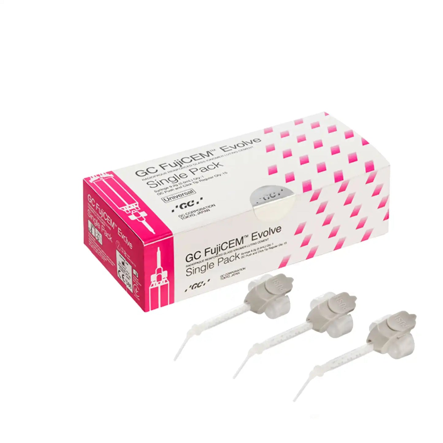 FujiCEM Evolve Push & Click Endo Tips 15/Pk