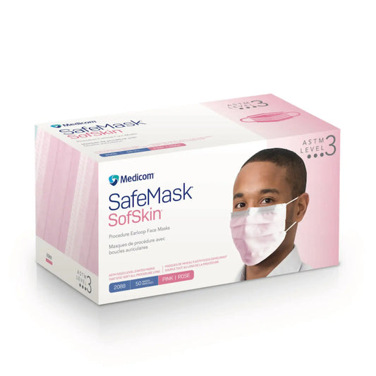 Medicom - SafeMask SofSkin Level-3 Masks 50/Bx Pink