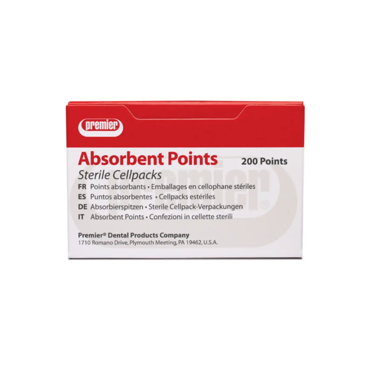 Premier - Absorbent Points Sterile Fine 200/Pk