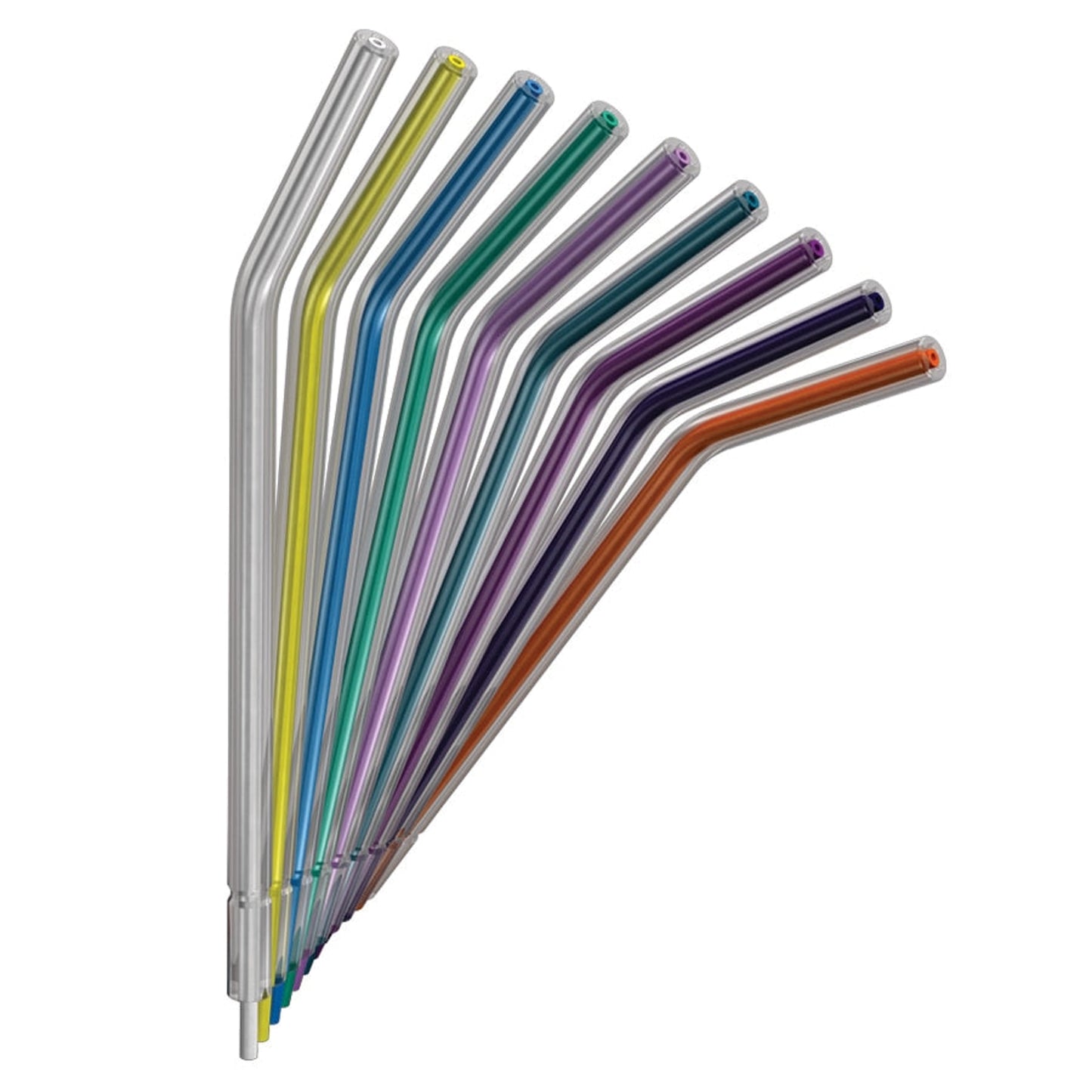 Young - Crystal Tip Air/Water Syringe Tips Rainbow 250/Bag