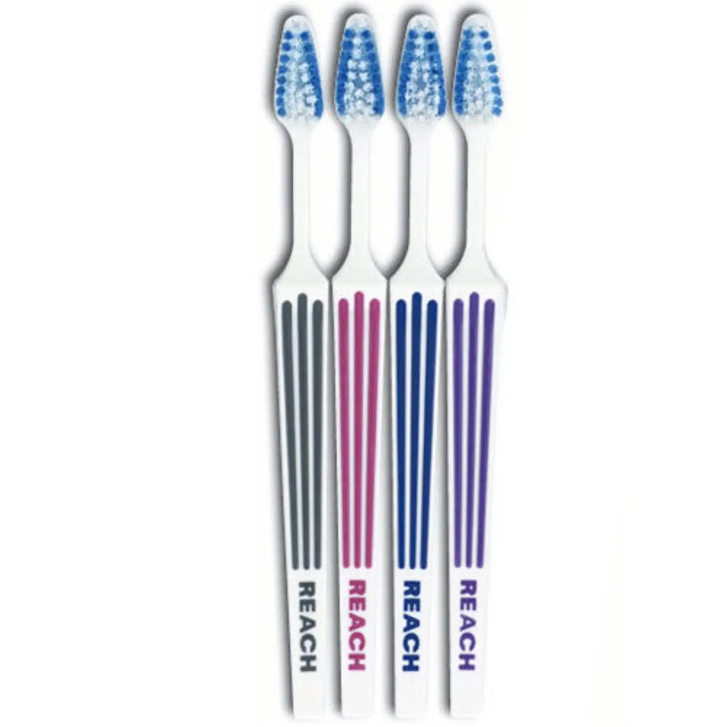 Reach Advanced Design Toothbrush - Adult X-Soft Compact 72/Pk. Raised rubber
