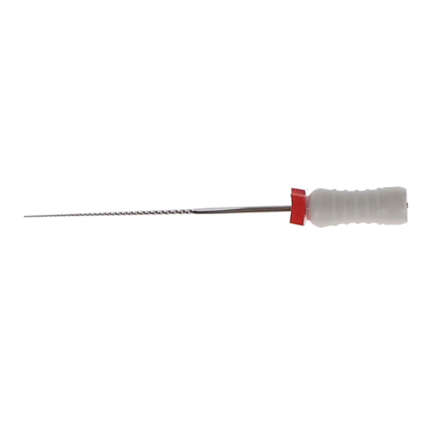 Stainless Steel K-File with Plastic Handle & Endo Stop, 28 mm, 0.02 Taper, # 15, White, 6/Pk, MK2815