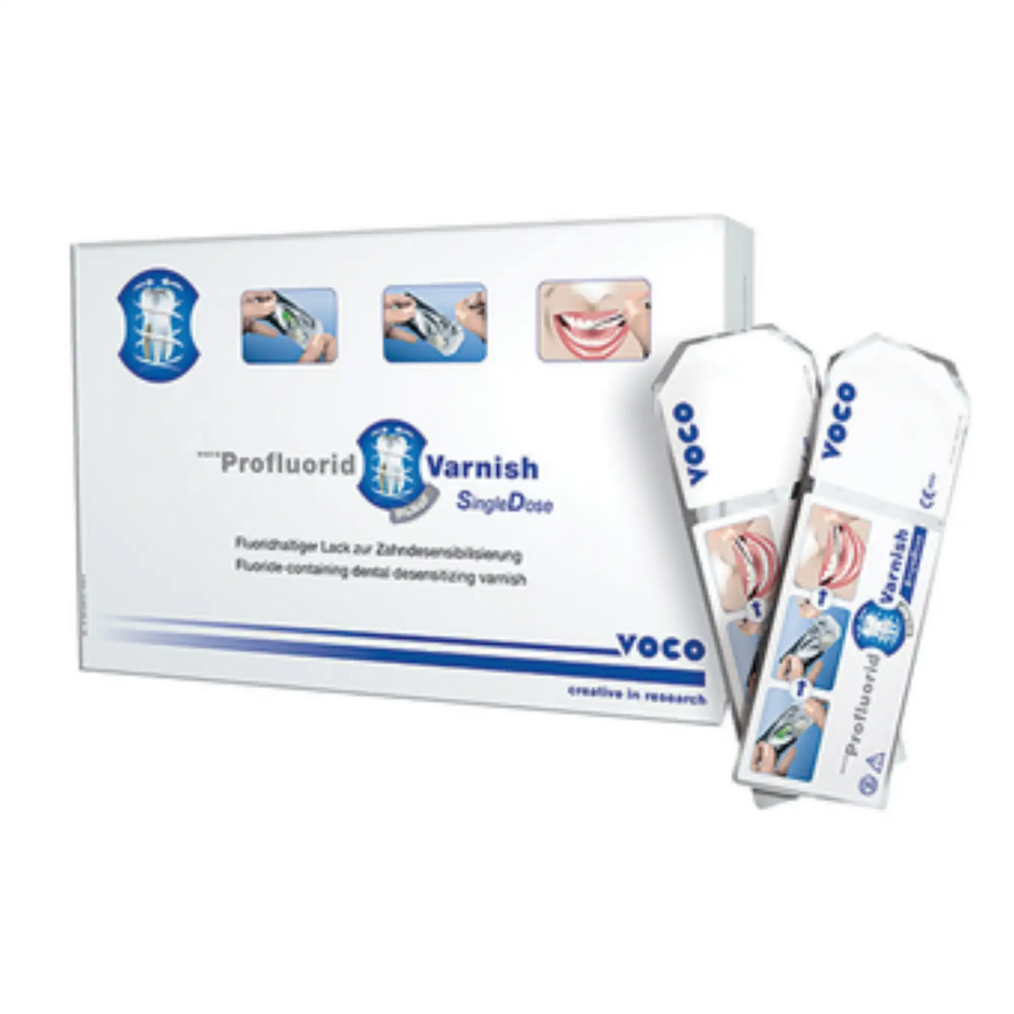 Voco - Profluorid Sodium Fluoride Varnish, Single Dose, 0.4 ml, Bubblegum, 200/Pk