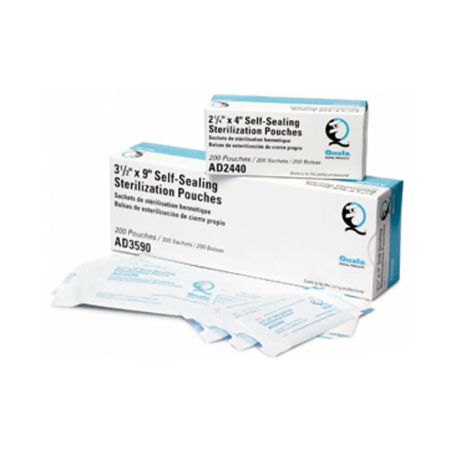 Quala - Sterilization Pouch, 3?" x 9", 500/bx
