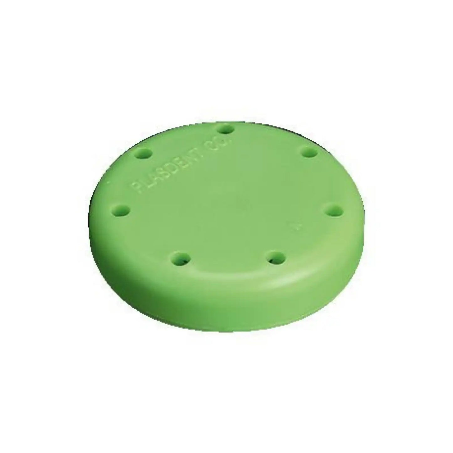 Magnetic Bur Block 7-Hole Small Round Green