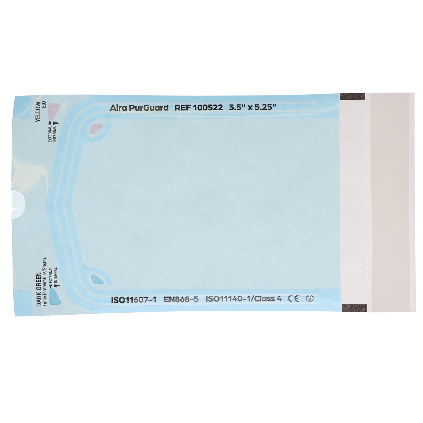 HSB - 3.50"?x?5.25" - Paper/Blue Film Self-Sealing Sterilization Pouch 200/Bx