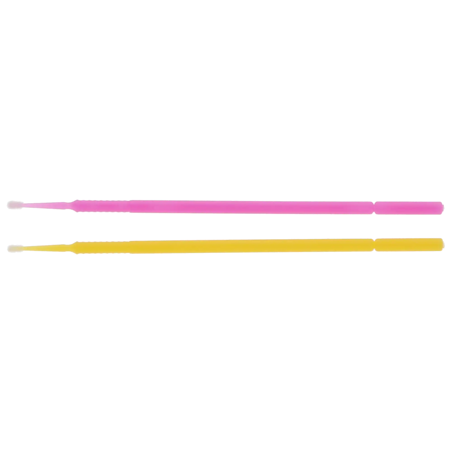 HSB - Micro-Brush Disposable Applicators, Fine, Assorted, Yellow/Pink, 4 x 100/Pk
