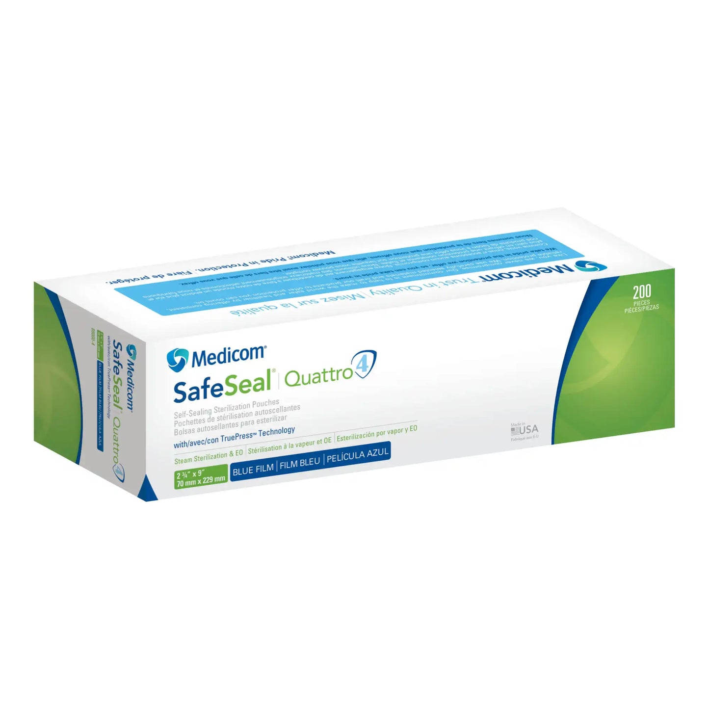 Medicom - SafeSeal - Duet Pouch - 2.75 x 9 - 200/Bx