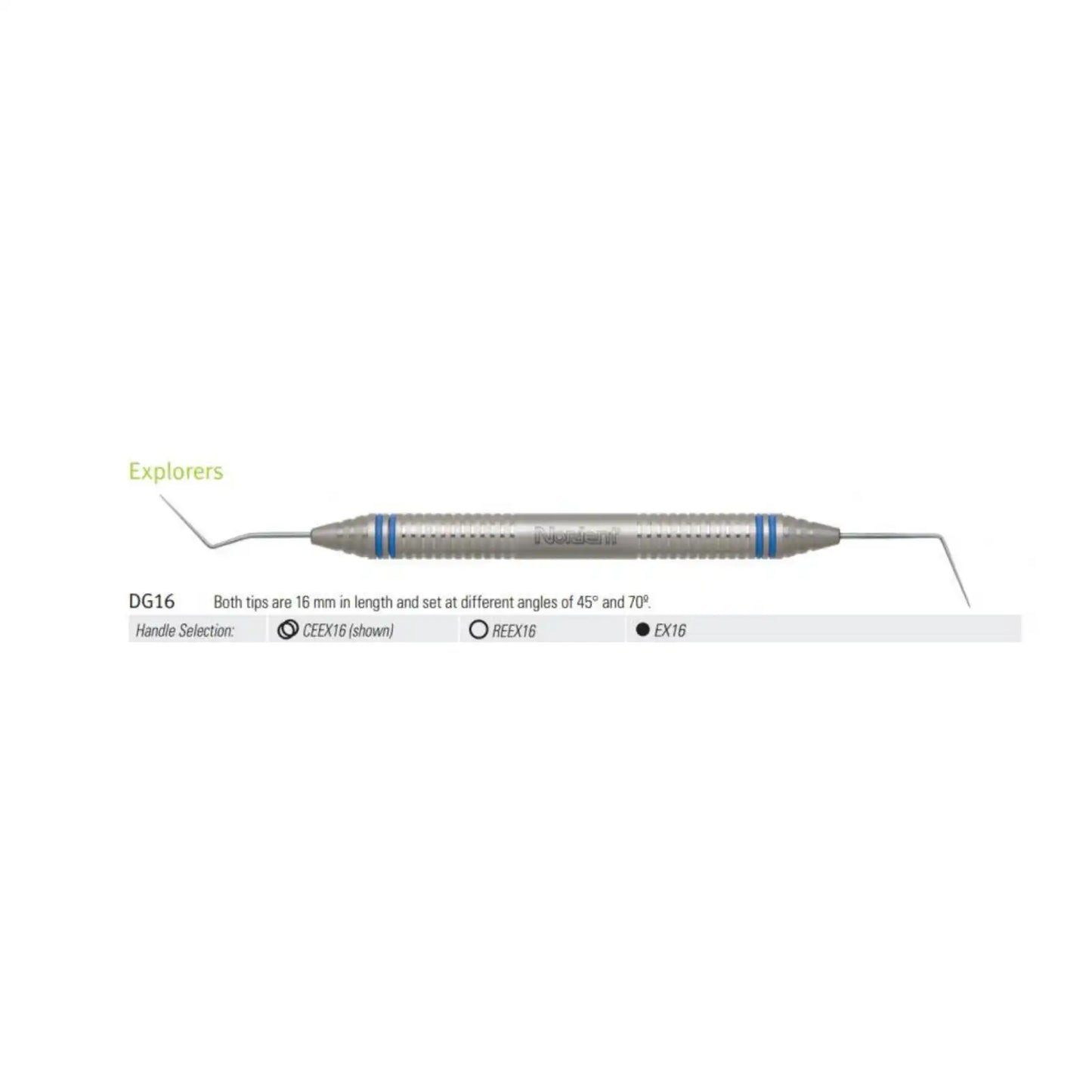 Explorer Endodontic DE #DG16 DuraLite ROUND
