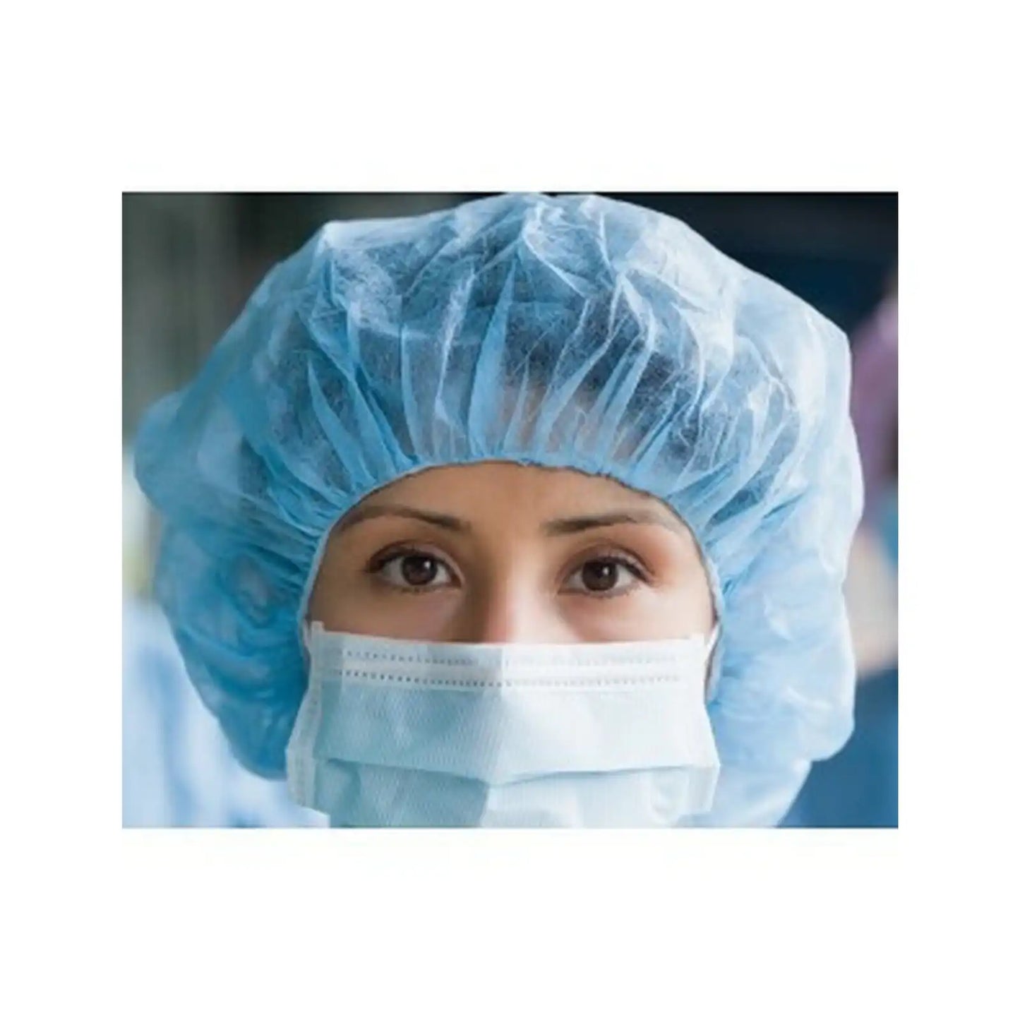 Medicom - SafeBasics Bouffant Caps 24" Blue 100/Pk