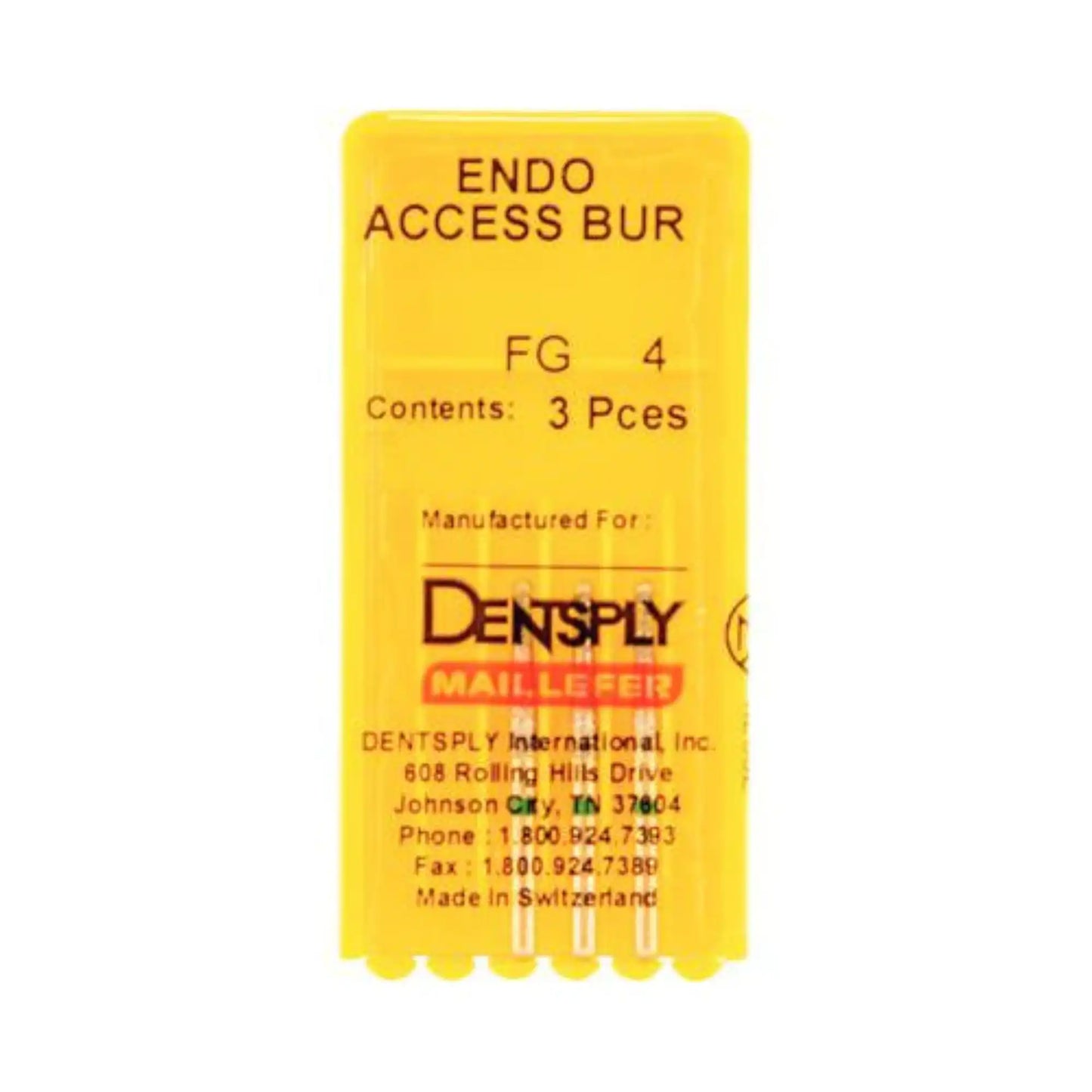 Endo-Access Bur 21mm Size 4 3/Pk