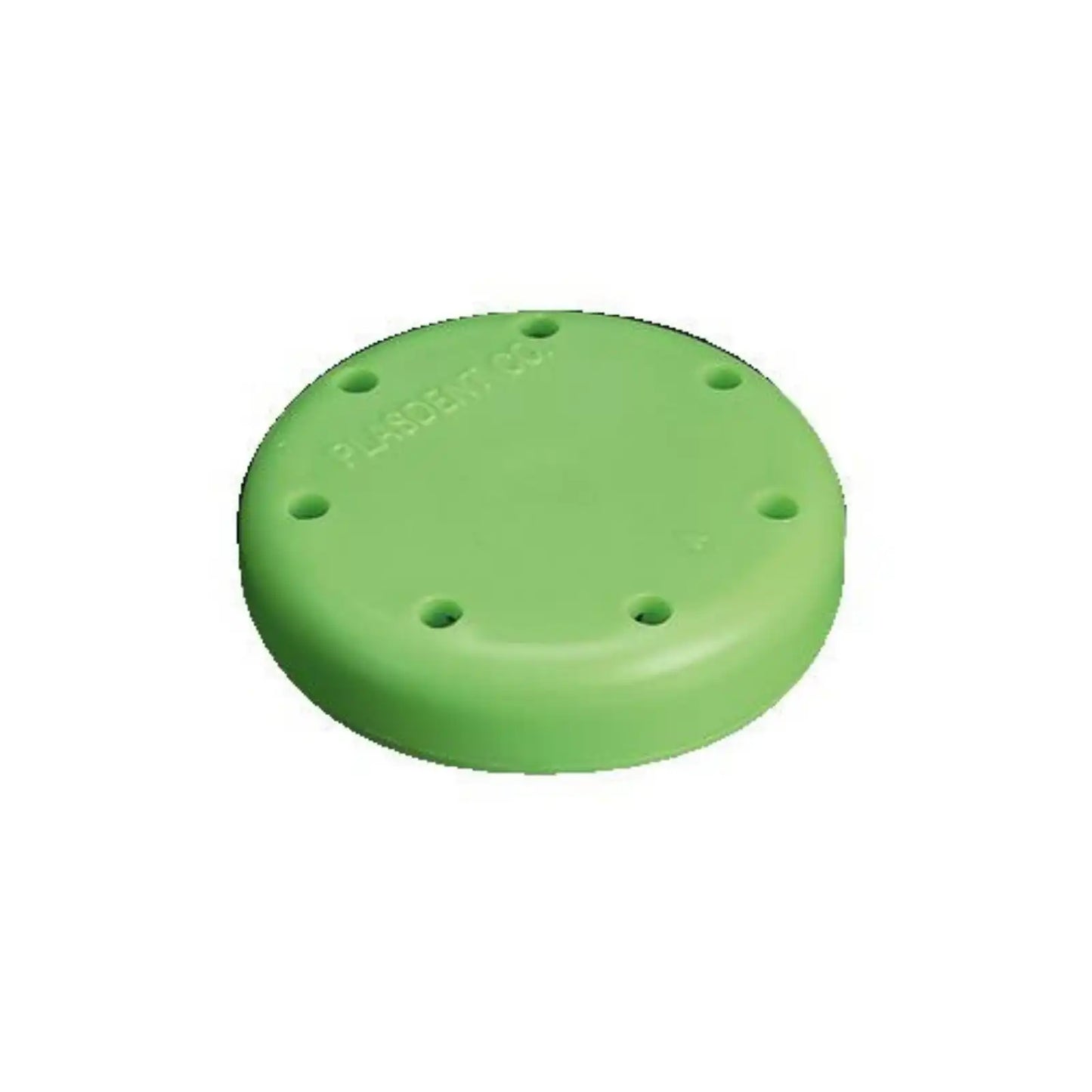 Plasdent - Silicone Magnetic Bur Block 7-Hole Small Round Green