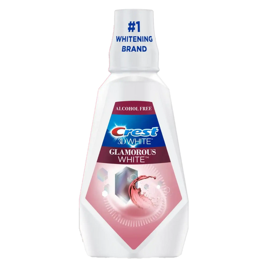 P&G - Crest 3D White Glamorous White Mouthwash, 946mL (32 fl. oz.), Fresh Mint flavor, 4/cs (Old #s 80338919, 80342119, 80293578)