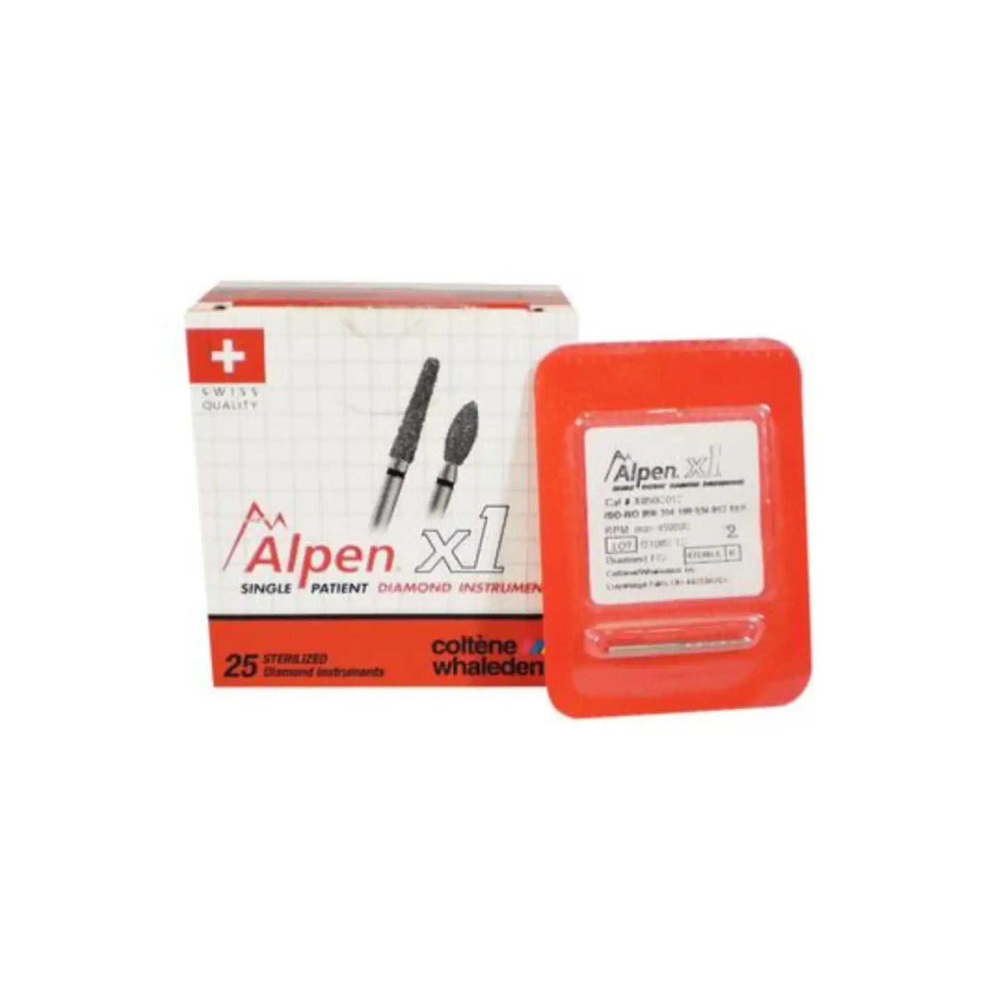 Alpen X1 Sterile Singe-Use Diamonds FG 859-014 Medium 25/Pk