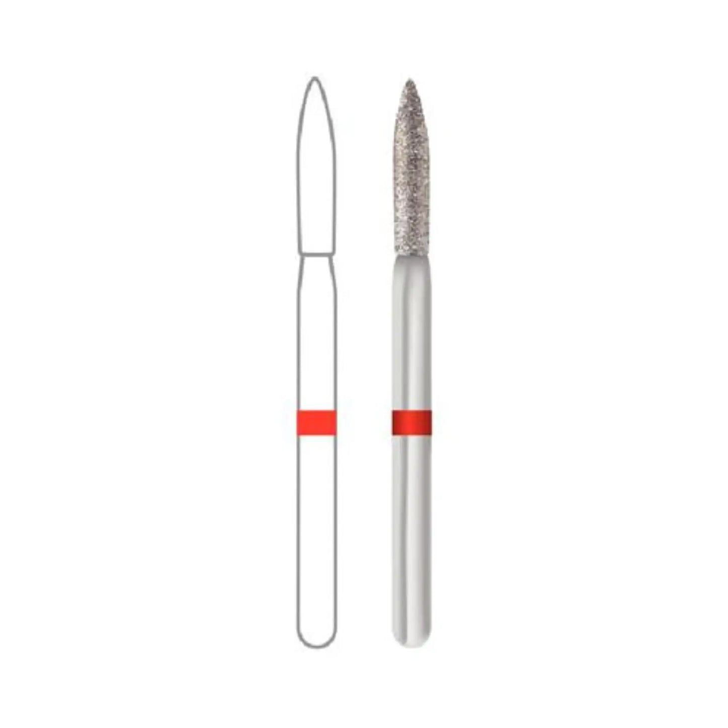 Diamond Bur Friction Grip 862-014F Fine 5/Pk