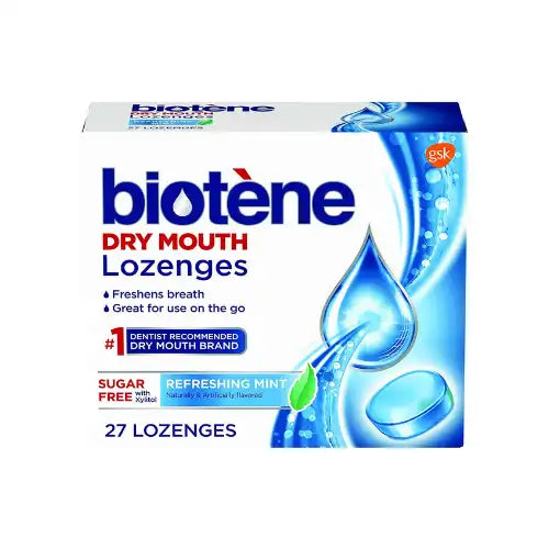 Biot?ne Lozenges, Sugar-free w/Xylitol, Refreshing Mint flavor, 27 lozenges/bx,