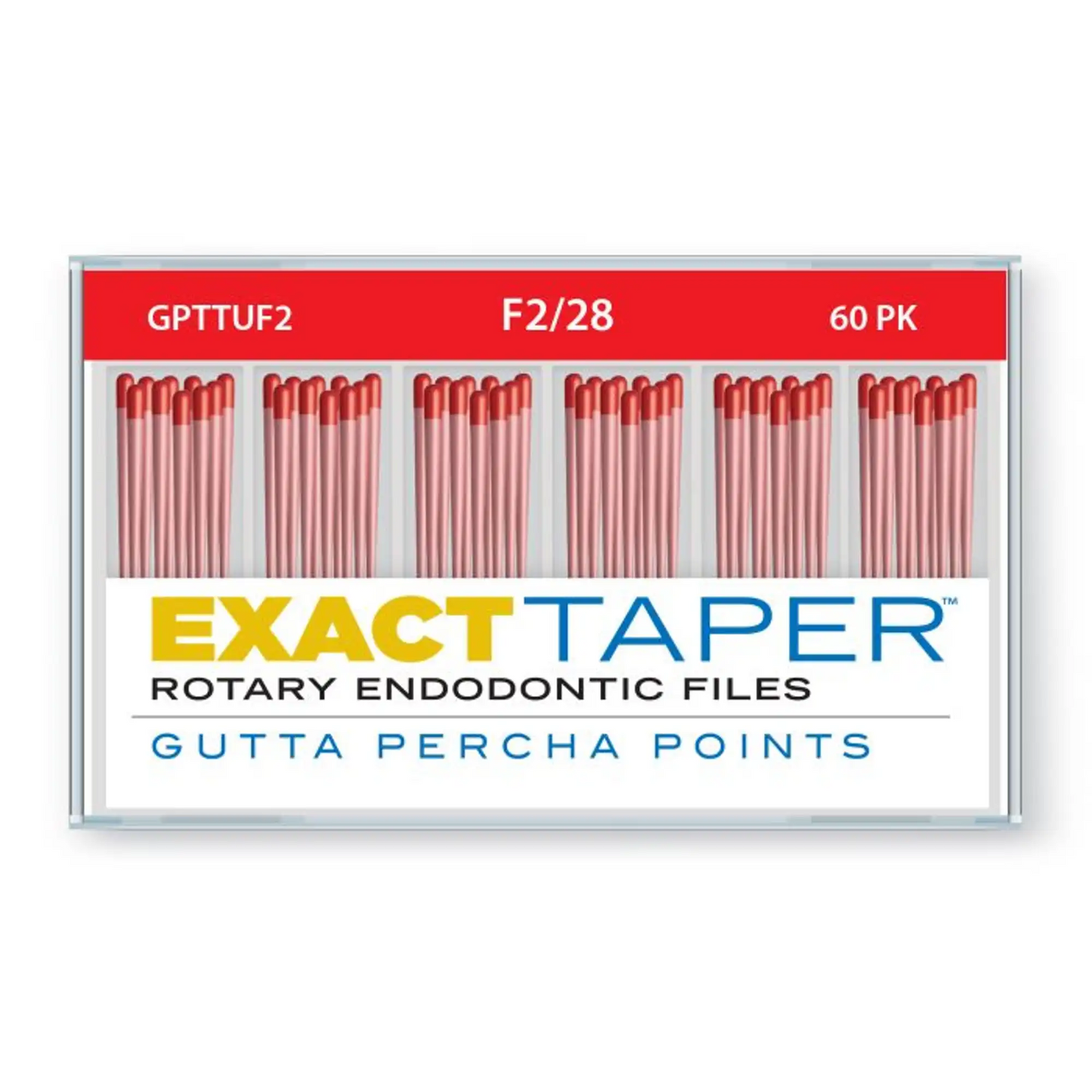 SS White - Exacttaper F2 Gutta Percha Points 28Mm 60