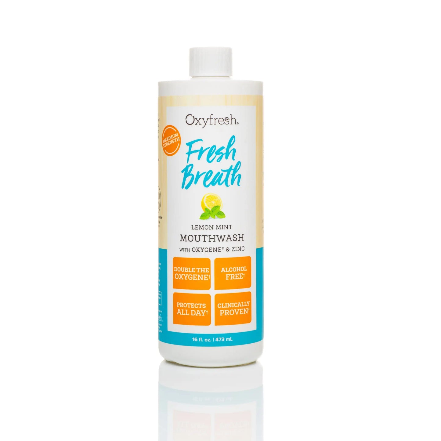 Oxyfresh - Fresh Breath Lemon Mint Mouthwash, 16 oz.