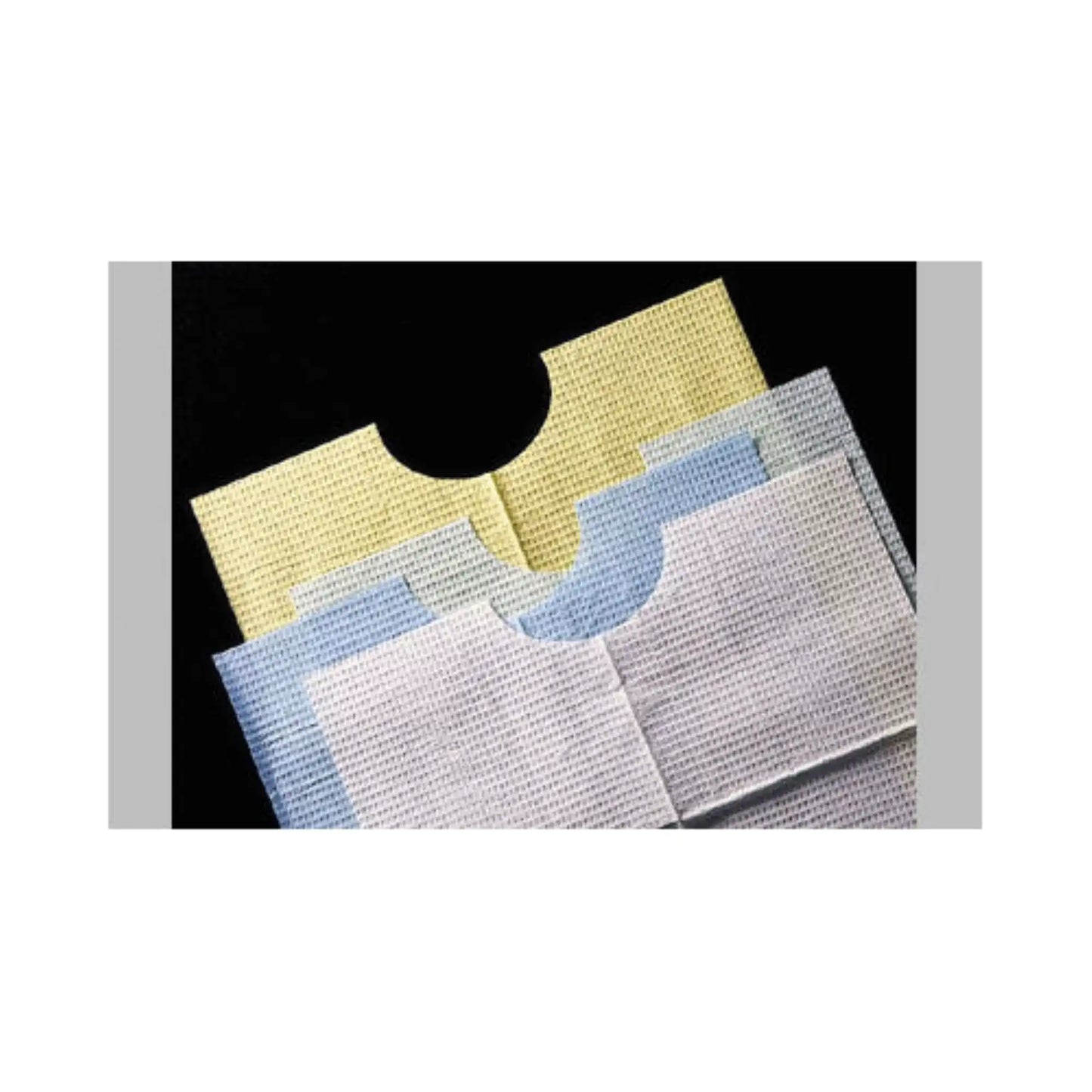 Tidi - Contour Neck Bib 17x18 3-Ply White 500/Cs