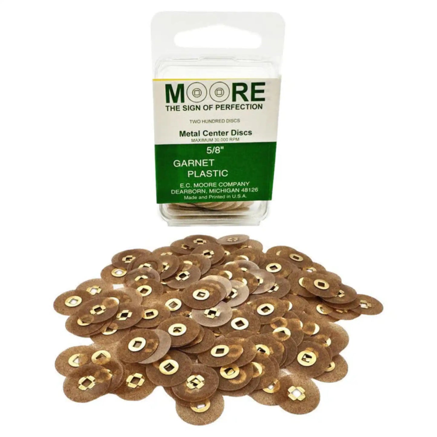 EC Moore - Snap On 5/8 Garnet Medium Plastic 200/Pk
