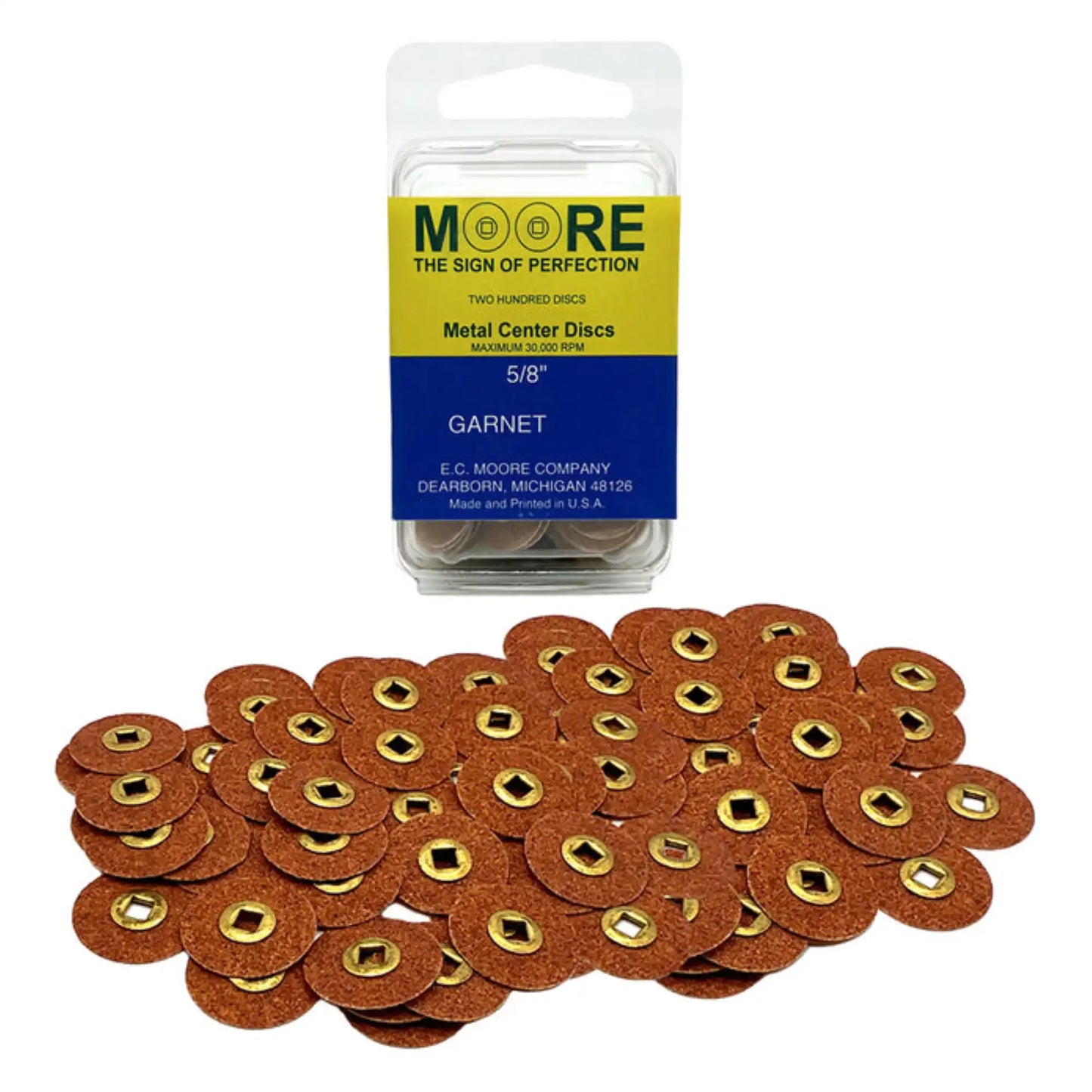EC Moore - Snap On 5/8 Garnet Fine 200/Pk