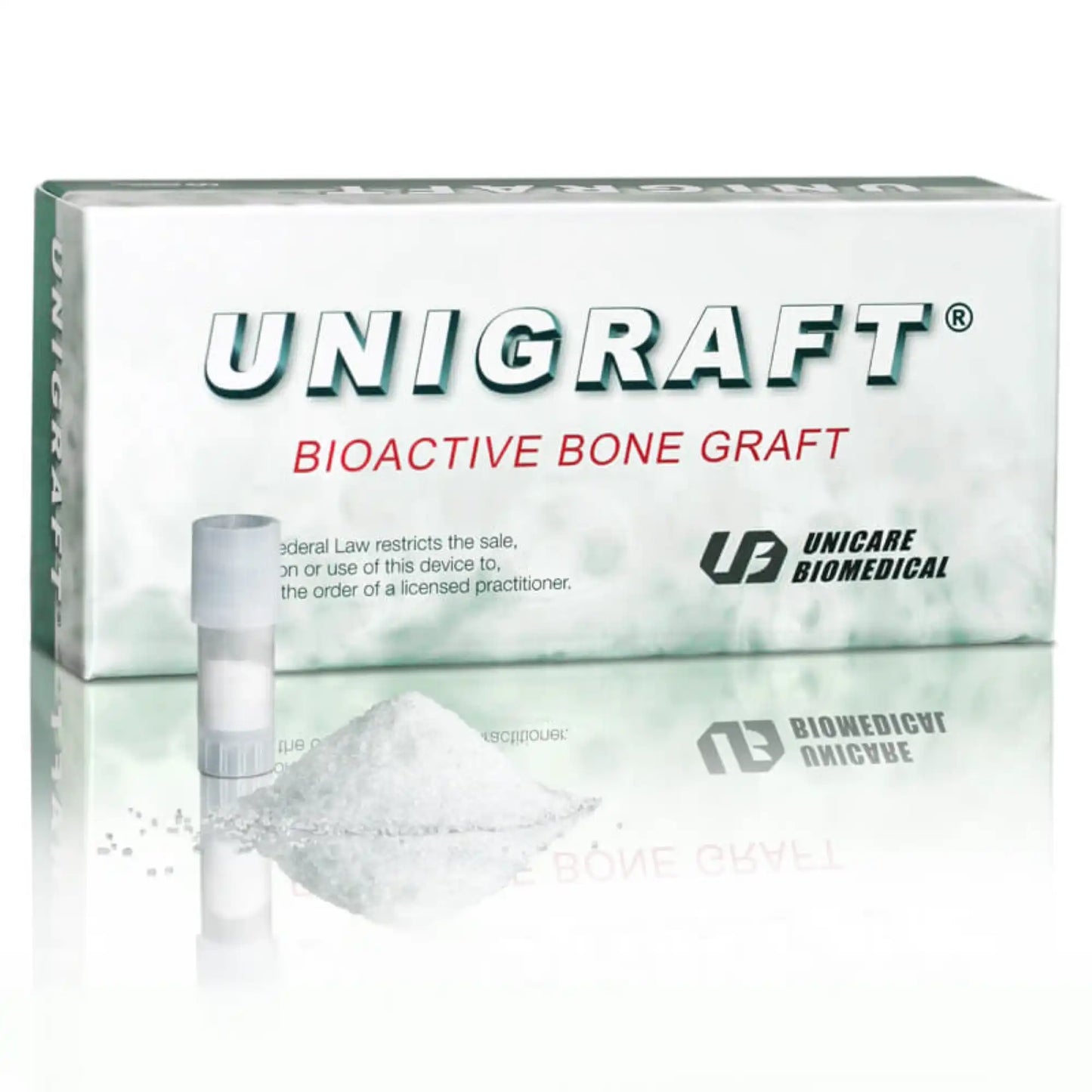 Unigraft Bone Graft, 200-600um 0.5 g vial 5/pk