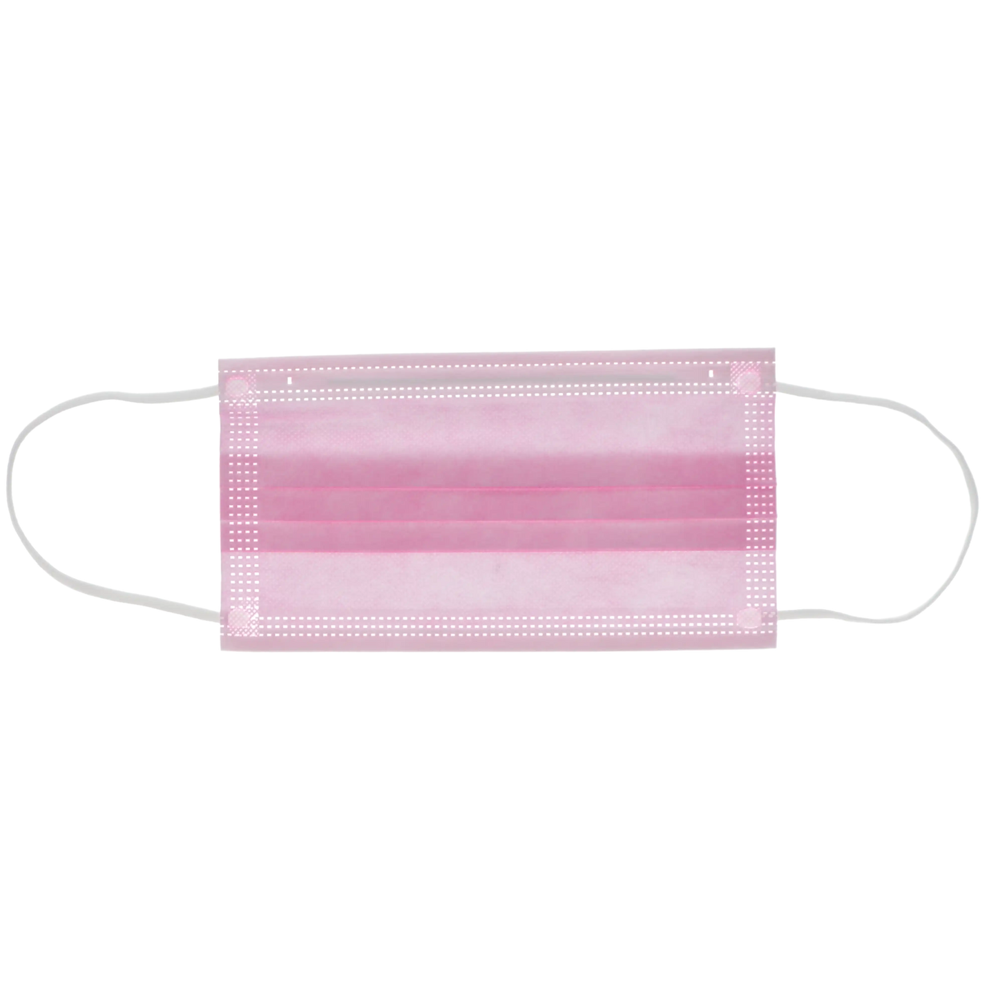 HSB - Earloop 3-PLY Masks 50/Bx ASTM 3 Pink BFE=>98, PFE=>98, Synthetic Blood 160 mmHg