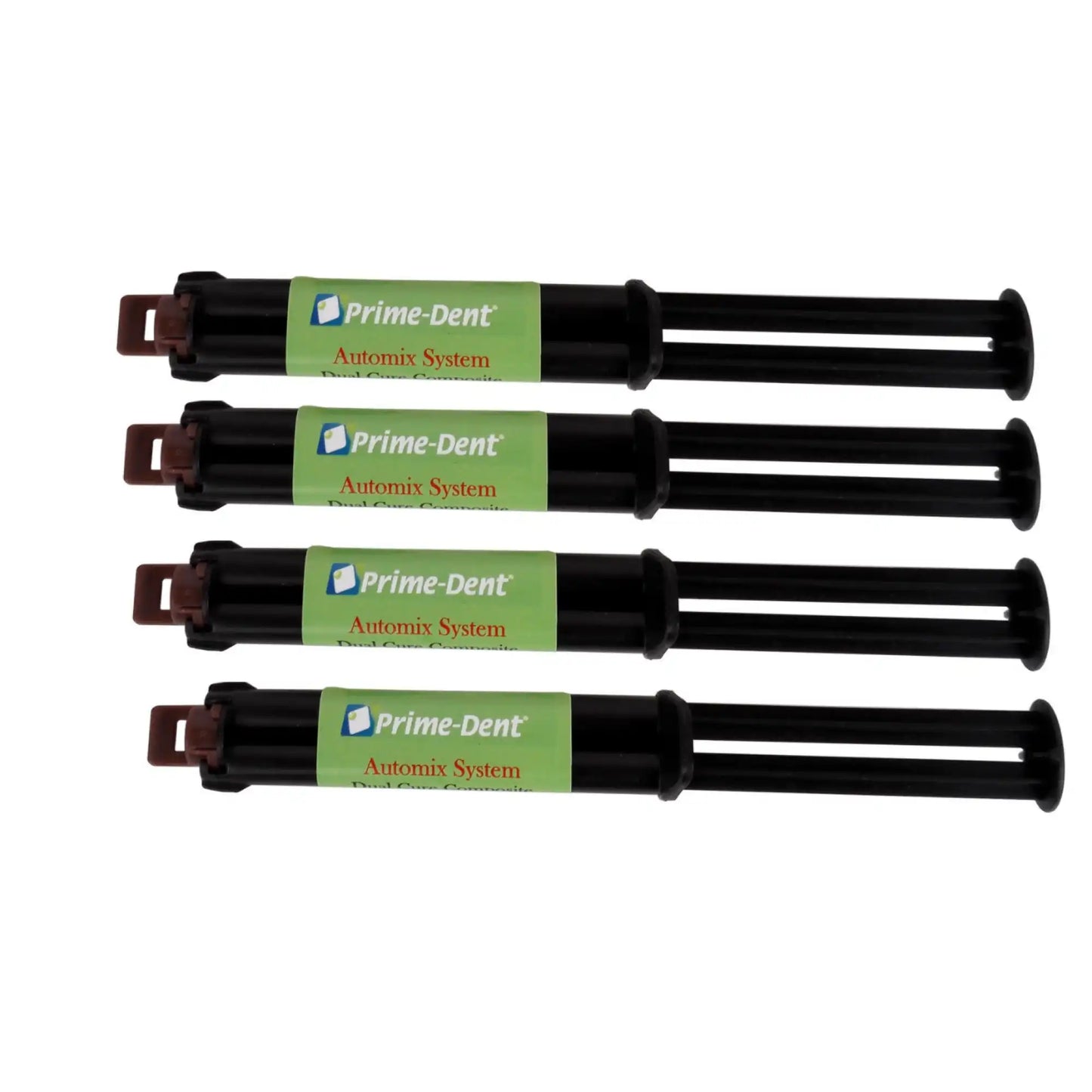 Prime-Dent - Dual Cure, White Opaque, Composite Luting Cement Syringe Kit. Includes: