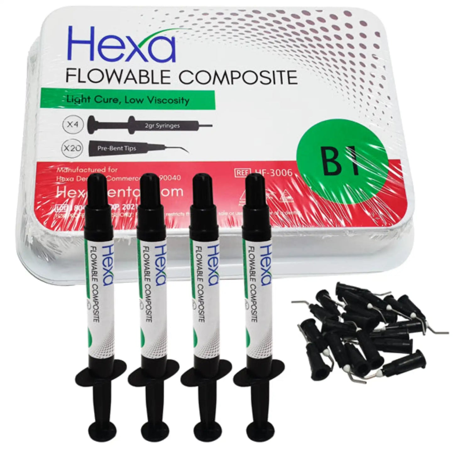 Hygedent - Flowable Composite, Kit 4 Syringes, B1, HF-3006