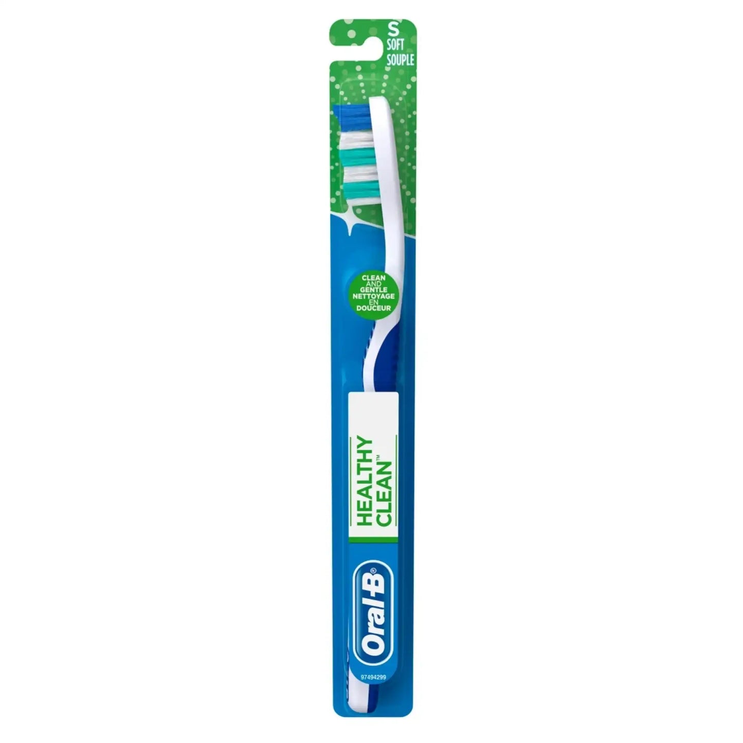P&G - Healthy Clean Toothbrush, 40 Soft, 3 Assorted Colors: Green, Dark Blue & Red, 12/bx (Old #s 80336304) **Discontinued