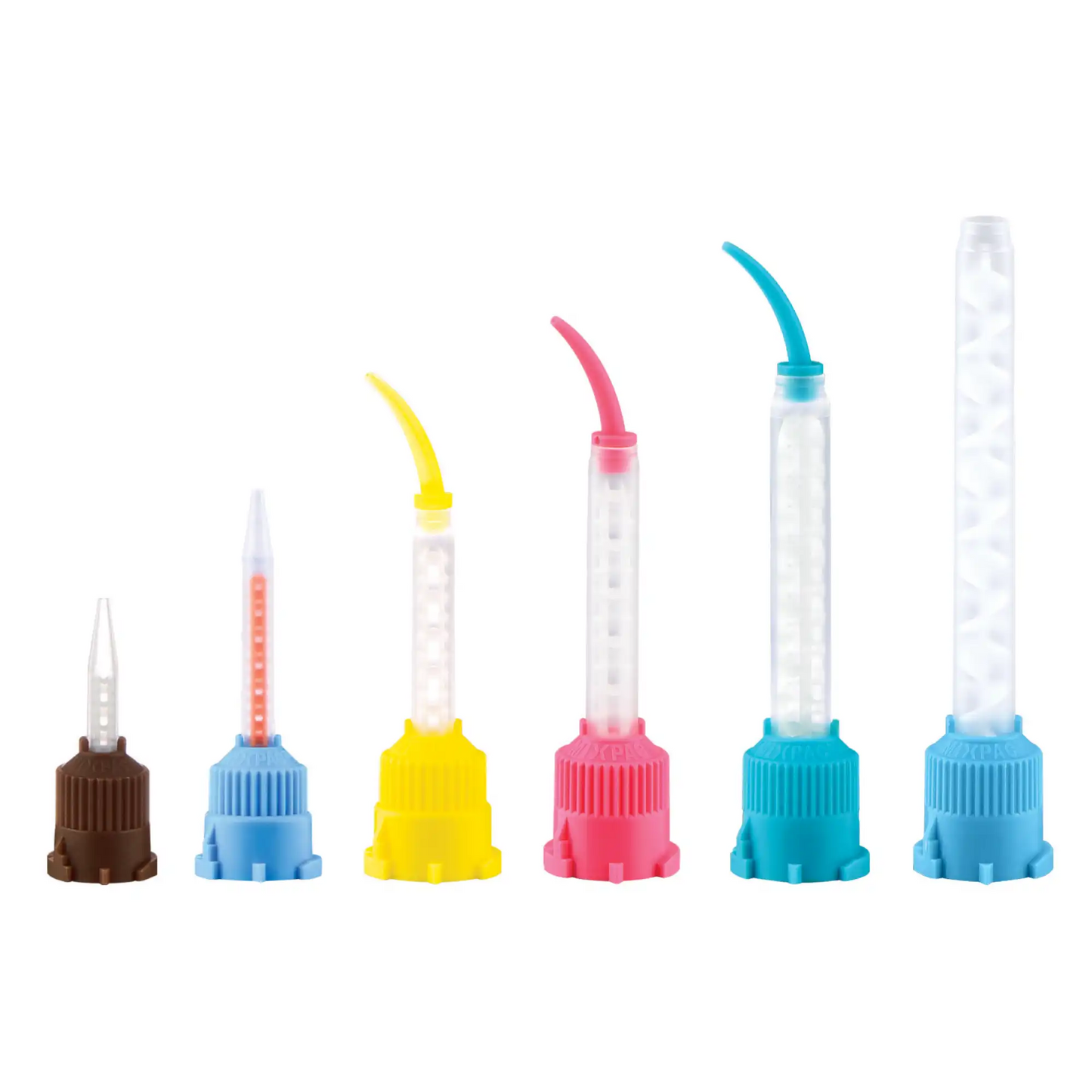 Pac-Dent - T-Mixer HP Mixing Tips, Blue/Orange inside 50/Pk