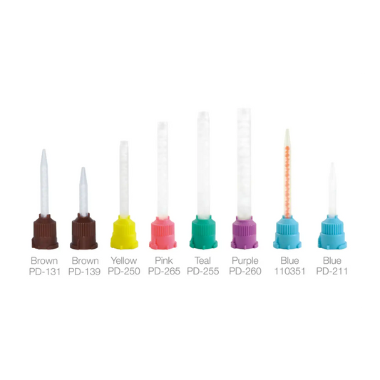 Pac-Dent - C&B Prompt Blue Mixing Tips for Temporary Crown and Bridge Material, Package