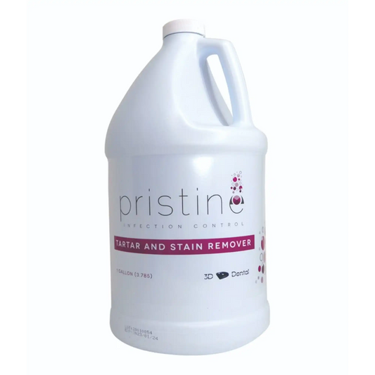 3D - Pristine Tartar & Stain Remover 1 Gallon. Ready To Use Formula. Great For Dentures Bridges
