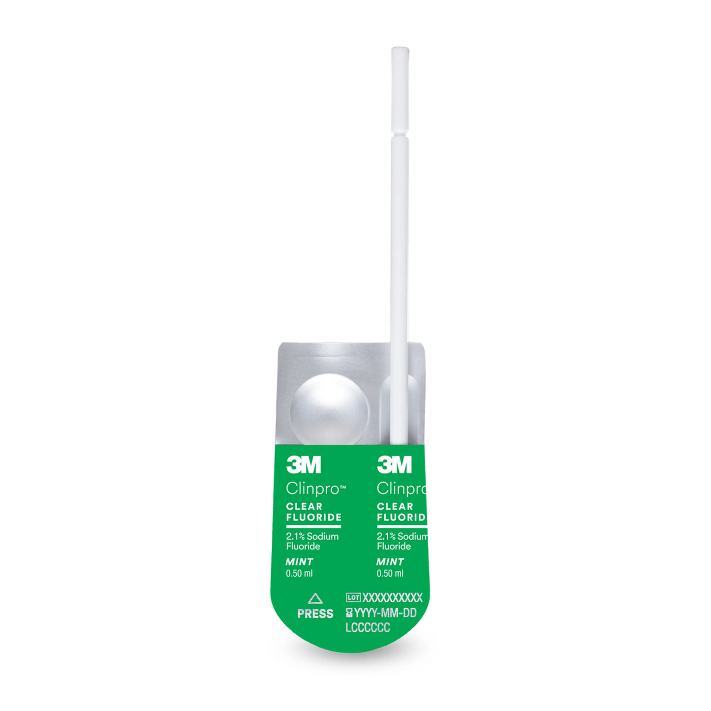 Clinpro Clear Fluoride Treatment 0.5mL 100/Pk Mint (7210M)